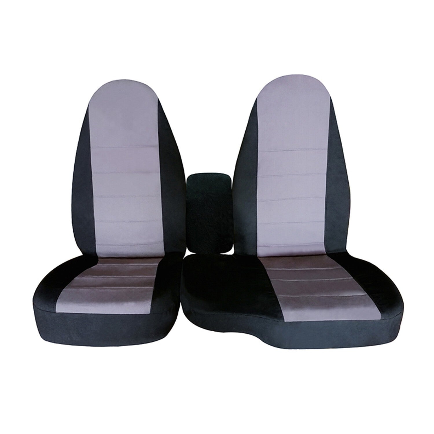 1998-2003 Ford Ranger 60/40 Highback Truck Seat Covers Black Silver Cotton