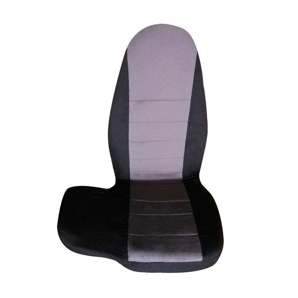 1998-2003 Ford Ranger 60/40 Highback Truck Seat Covers Black Silver Cotton
