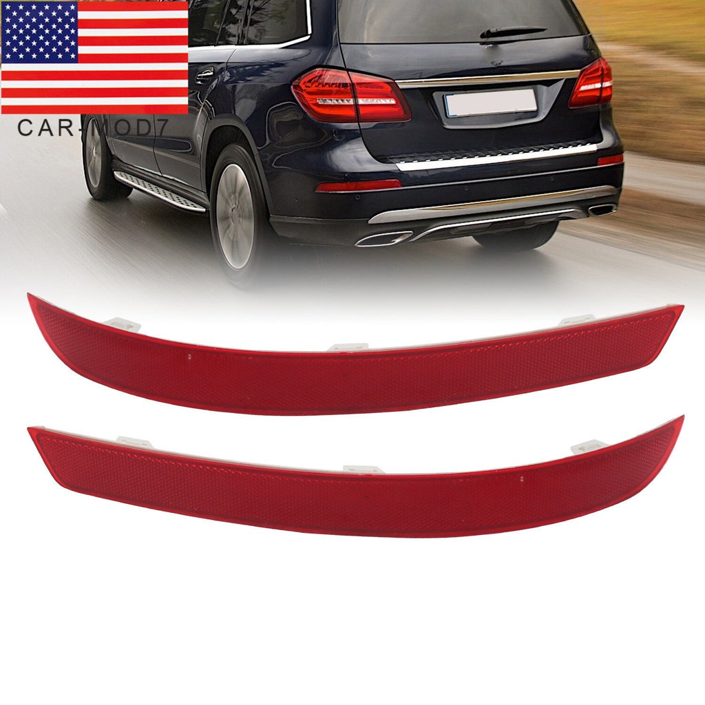 Mercedes-Benz X166 GL450 GL500 2013-2016 Rear Bumper Reflector Lights 2pcs