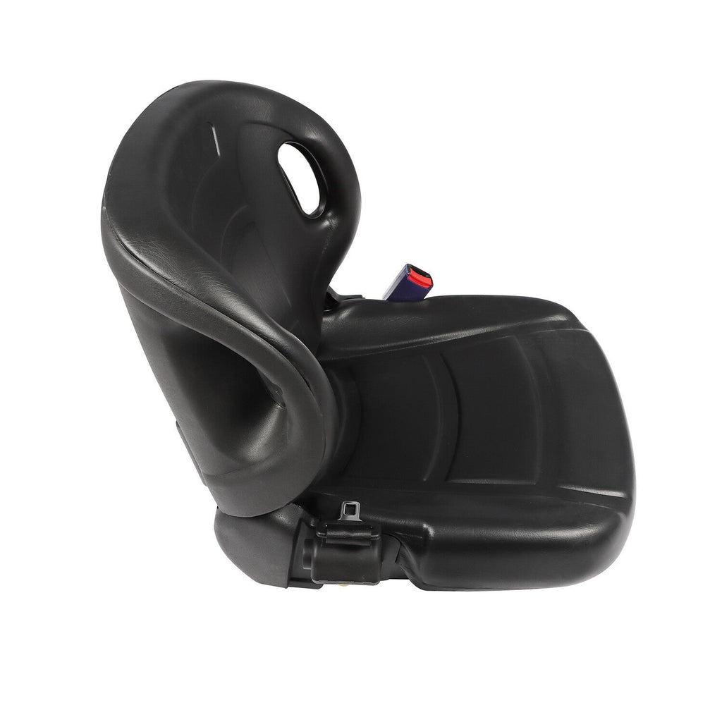 Forklift Seat with Seatbelt Adjustable Backrest Durable Replacement Part