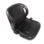 Forklift Seat with Seatbelt Adjustable Backrest Durable Replacement Part