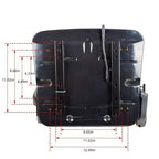 Forklift Seat with Seatbelt Adjustable Backrest Durable Replacement Part