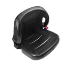 Forklift Seat with Seatbelt Adjustable Backrest Durable Replacement Part