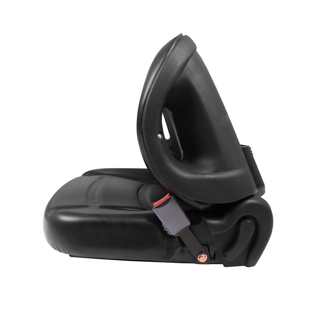 Forklift Seat with Seatbelt Adjustable Backrest Durable Replacement Part