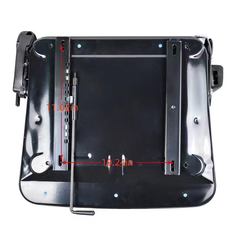 Adjustable Forklift Tractor Seat with Suspension, Backrest, Armrest & Safety Bel