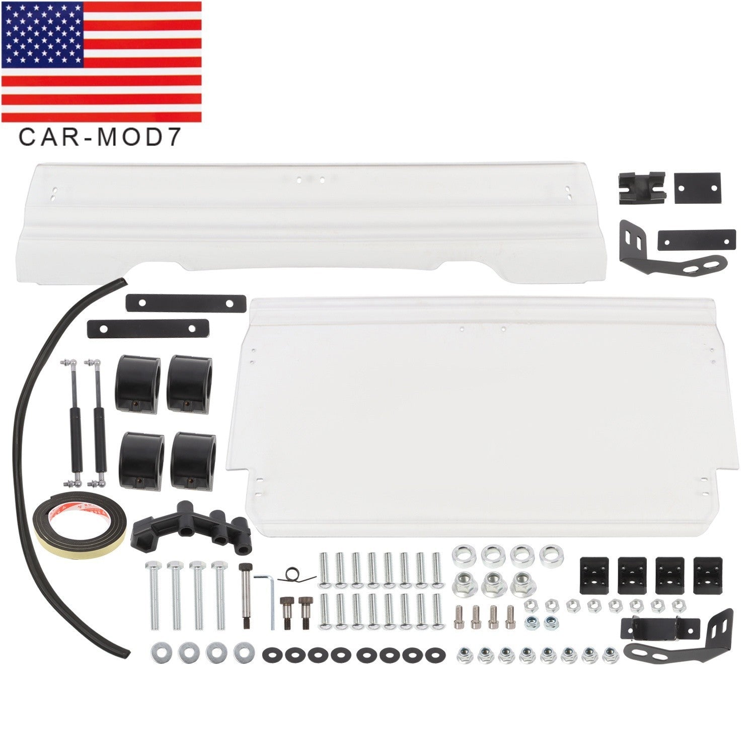 Polaris RZR XP 1000/S4 90014-18 Full Flip Up Split Windshield 2-in-1