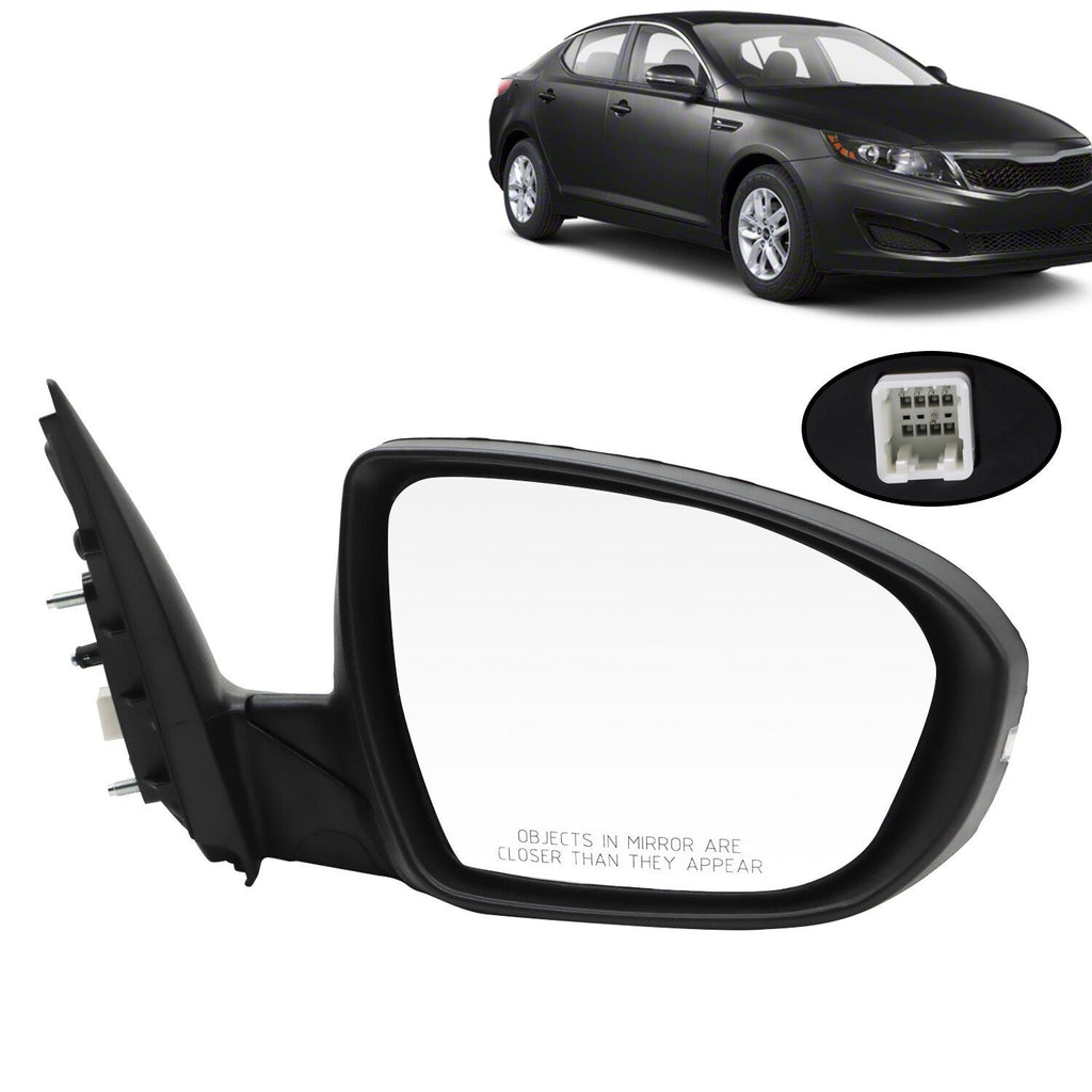Kia Optima 2011-2013 Right Side Mirror Black 5Pin Turn Signal Replacement