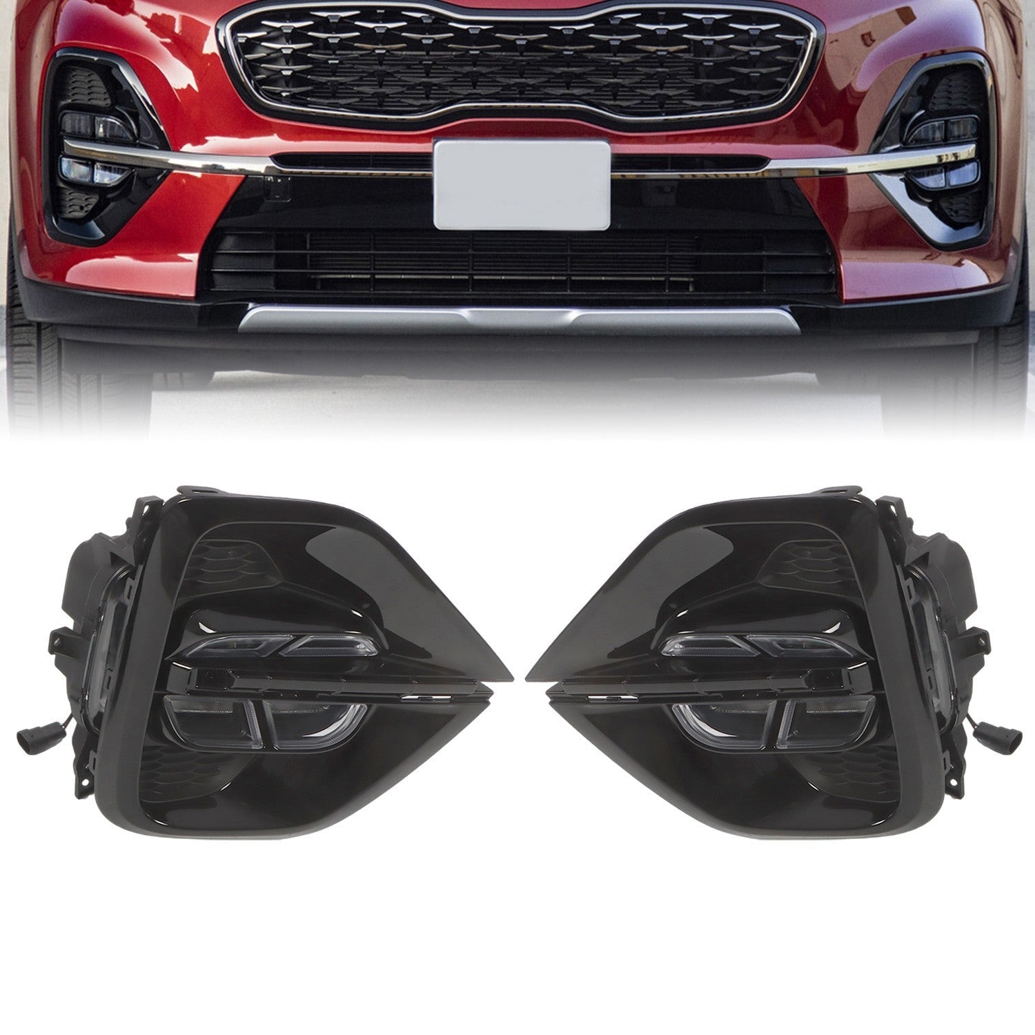 Kia Sportage 2020-2021 Front LED White Fog Lamp DRL LH RH Replacement