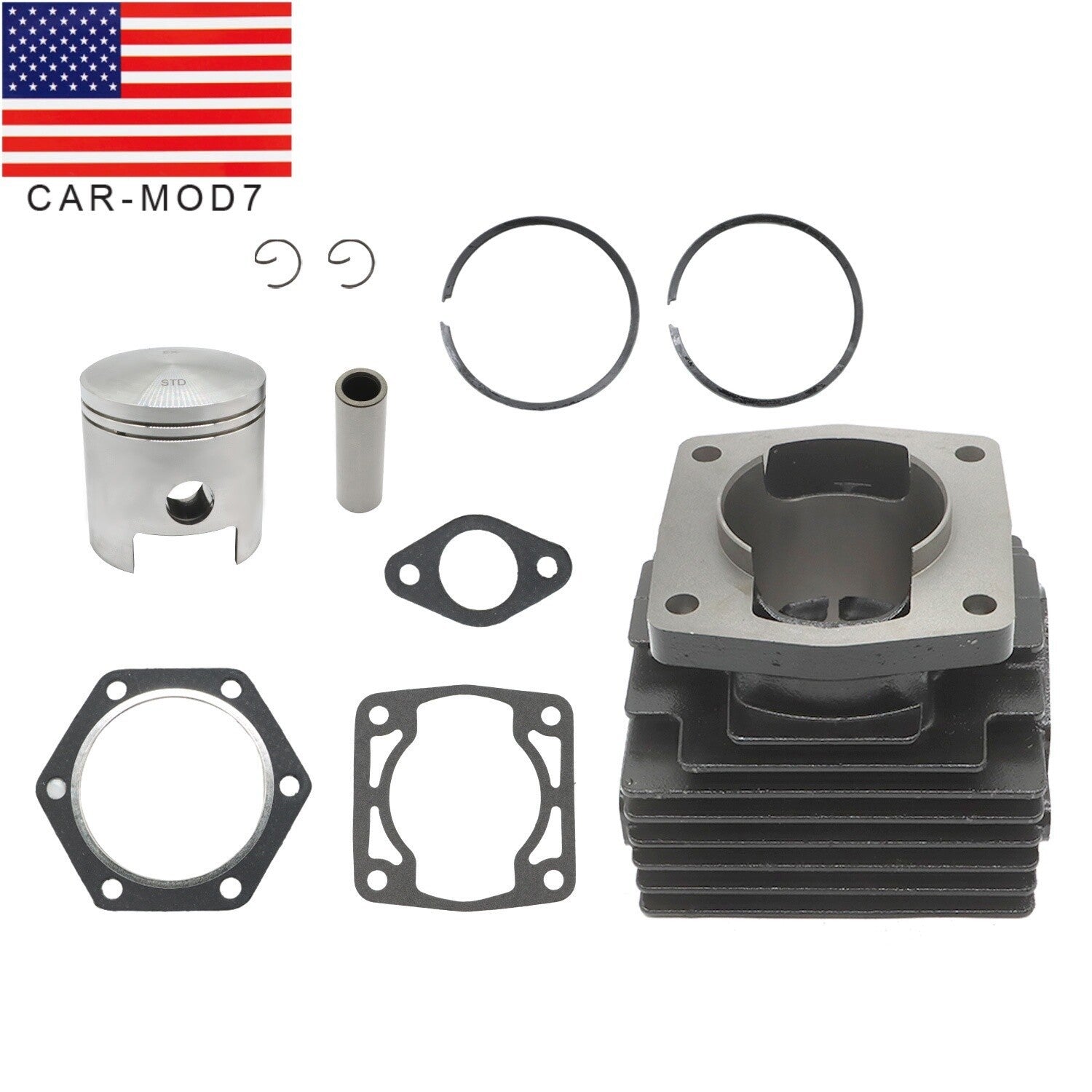 EZGO 76-88 2 Cycle 244CC EC25-DS Cylinder & Piston Rebuild Kit