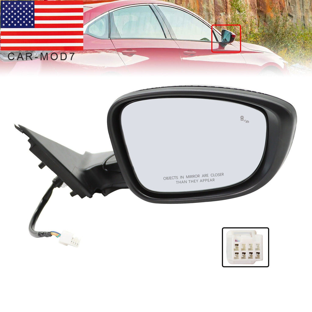 Right Side Door Mirror for 2023-2024 Accord Hybrid Sport with Blind Spot Sensor