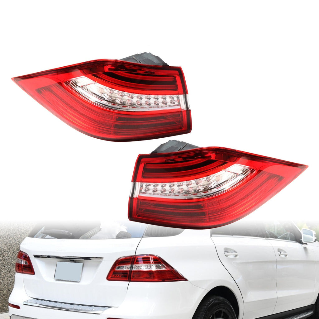 Mercedes-Benz W166 ML350 2012-2015 LED Tail Light Brake Lamps Outer Pair Set