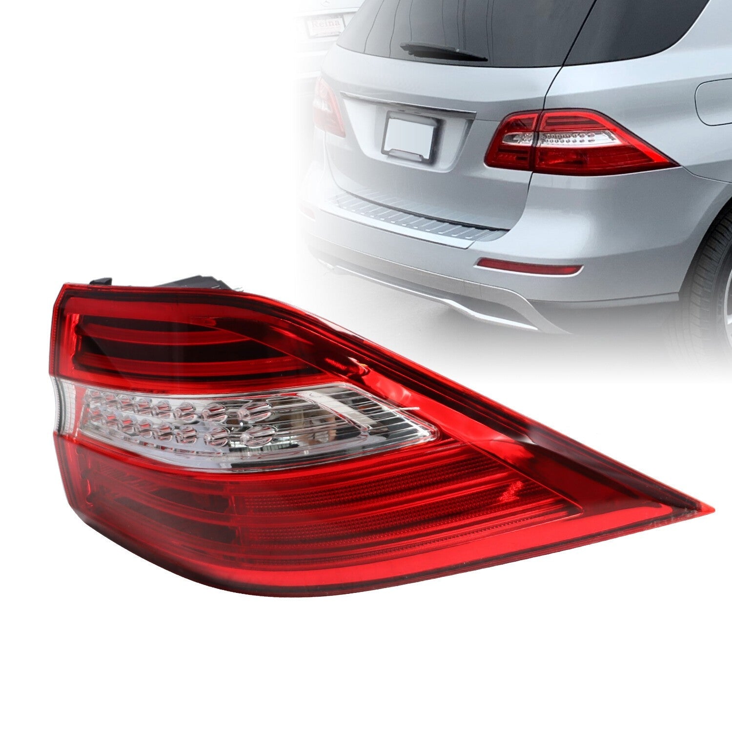 Mercedes-Benz W166 ML350 2012-2015 LED Tail Light Brake Lamps Outer Pair Set