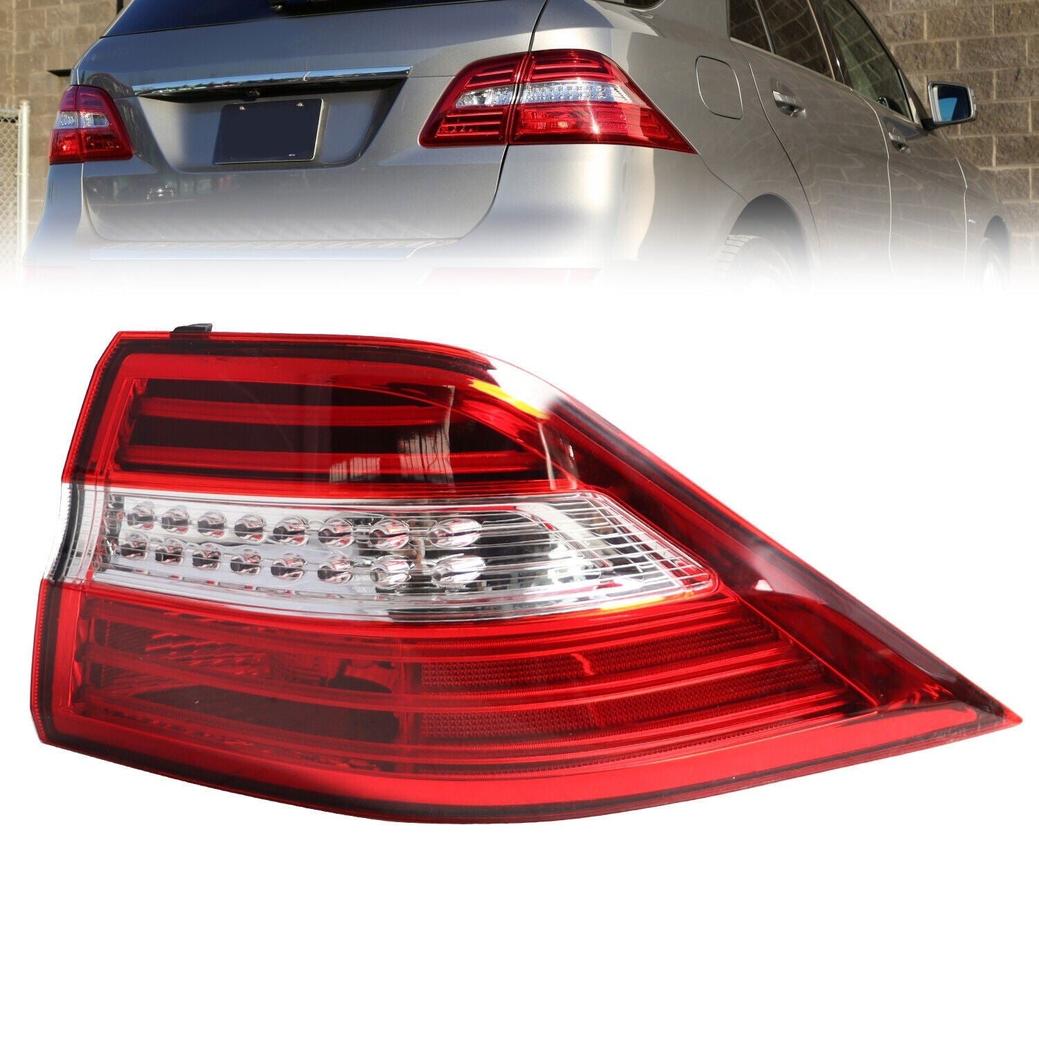 Mercedes-Benz W166 ML350 2012-2015 LED Tail Light Brake Lamps Outer Pair Set