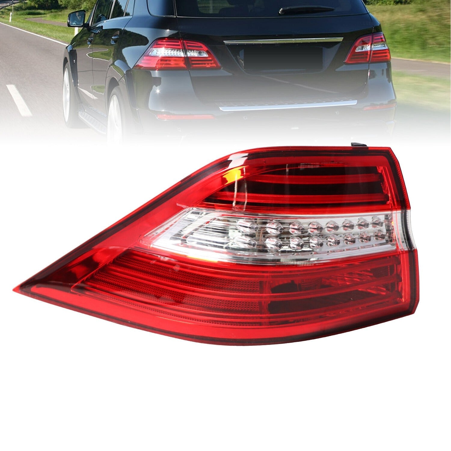 Mercedes-Benz W166 ML350 2012-2015 LED Tail Light Brake Lamps Outer Pair Set