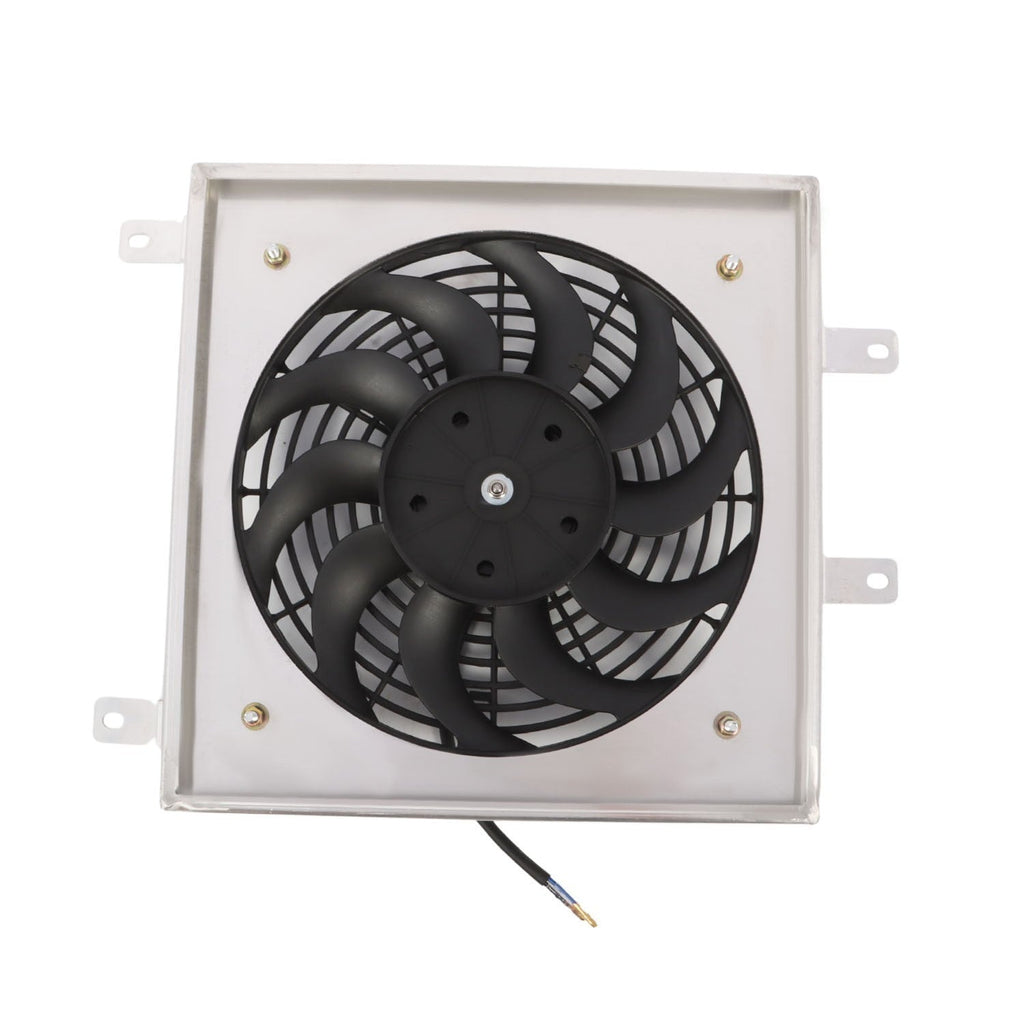 Aluminum Radiator Shroud & 12" Fan for 1992-2000 Honda Civic EG EK DX EX