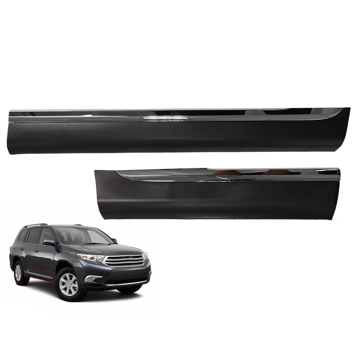 Toyota Highlander 2011-2013 Right Front & Rear Door Lower Molding Trim 750750E05