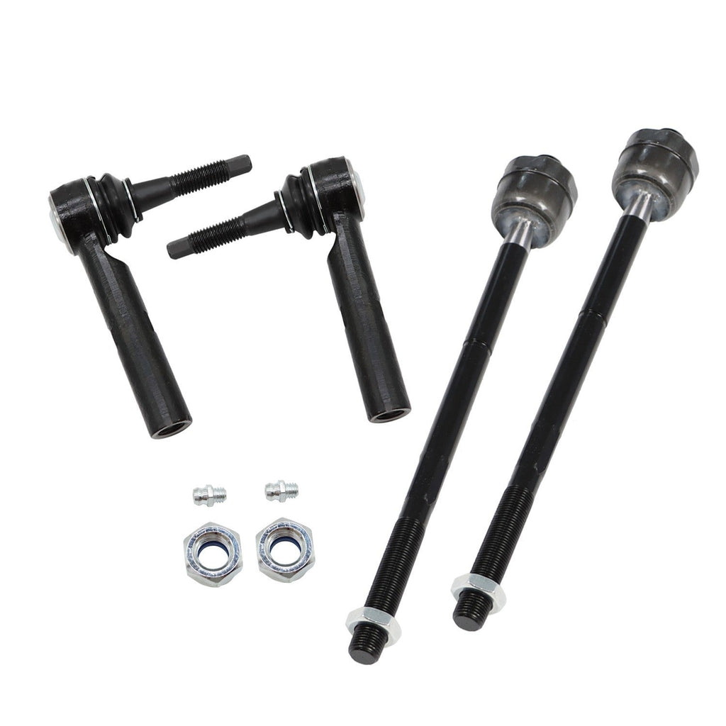 4PCS Front Inner & Outer Tie Rods for Escalade Silverado Sierra Tahoe Yukon