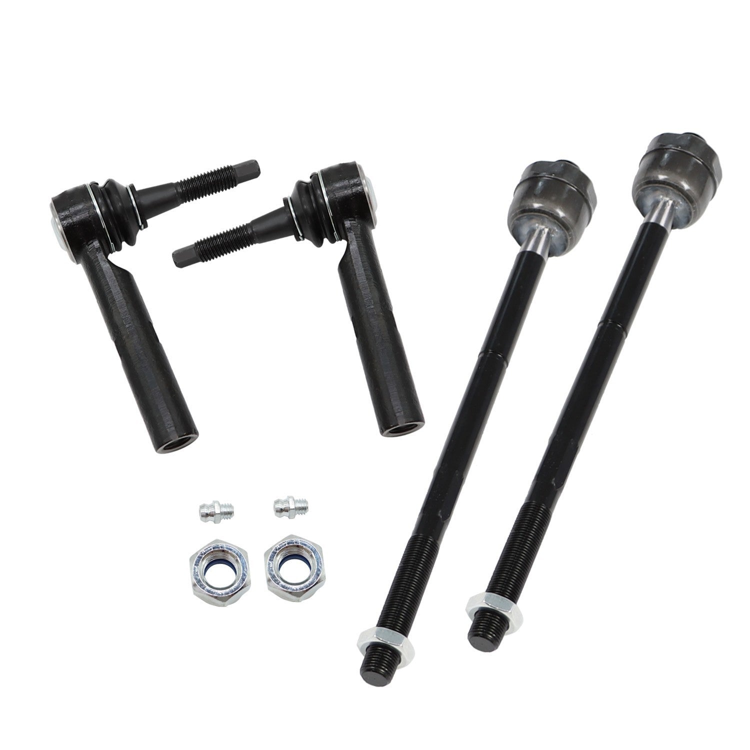 4PCS Front Inner & Outer Tie Rods for Escalade Silverado Sierra Tahoe Yukon