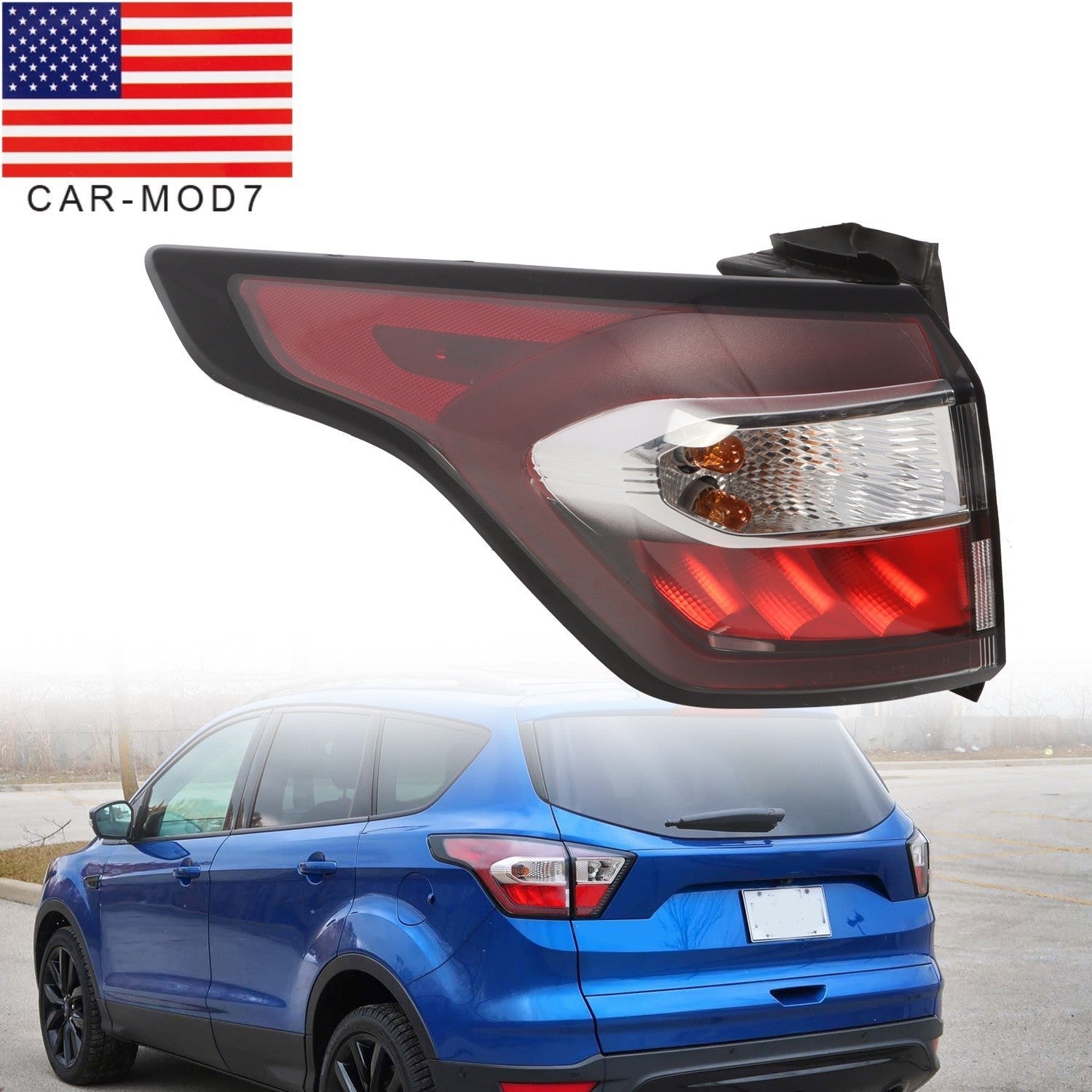Ford Escape Kuga 2017-2019 Left Driver Side Outer Tail Light Brake Lamp