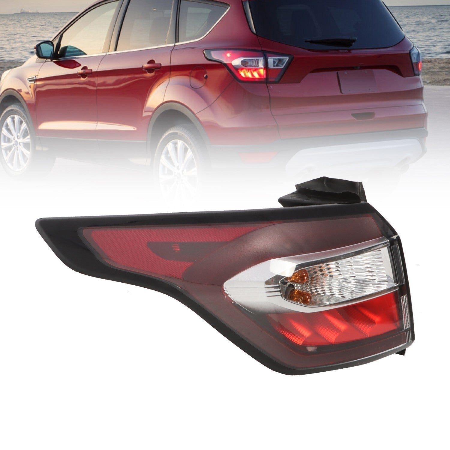Ford Escape Kuga 2017-2019 Left Driver Side Outer Tail Light Brake Lamp