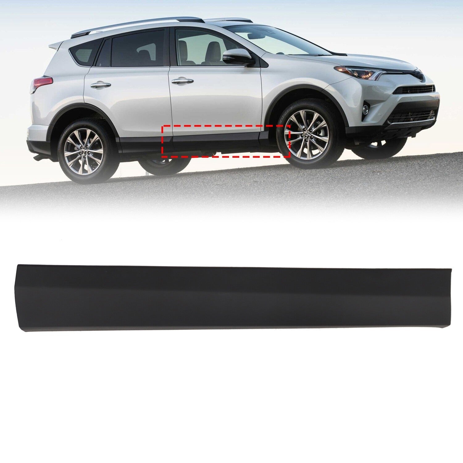 Front RH Door Trim Lower Molding Toyota RAV4 2016-2018 Passenger Side