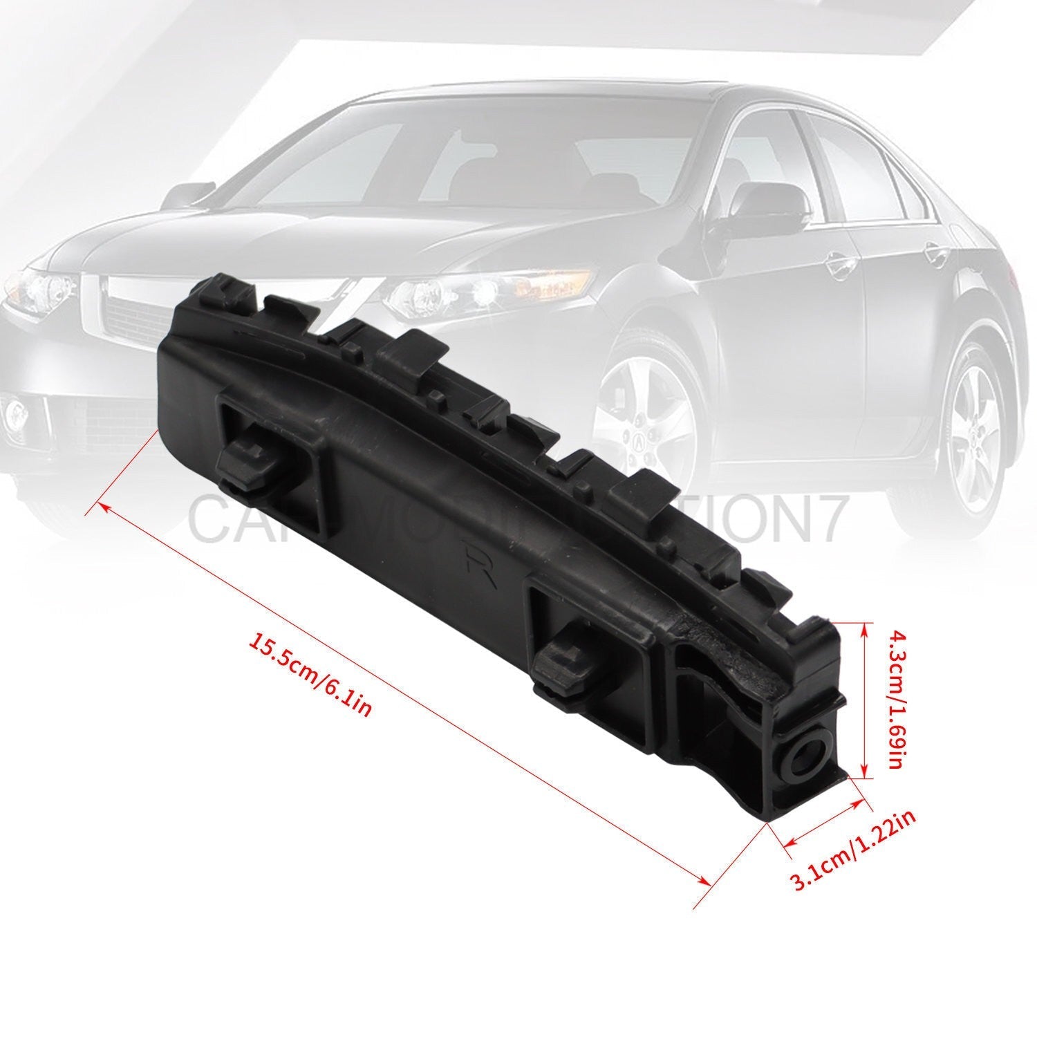 Front Bumper Bracket Retainer for Honda Acura TSX 2009-2014 Left & Right
