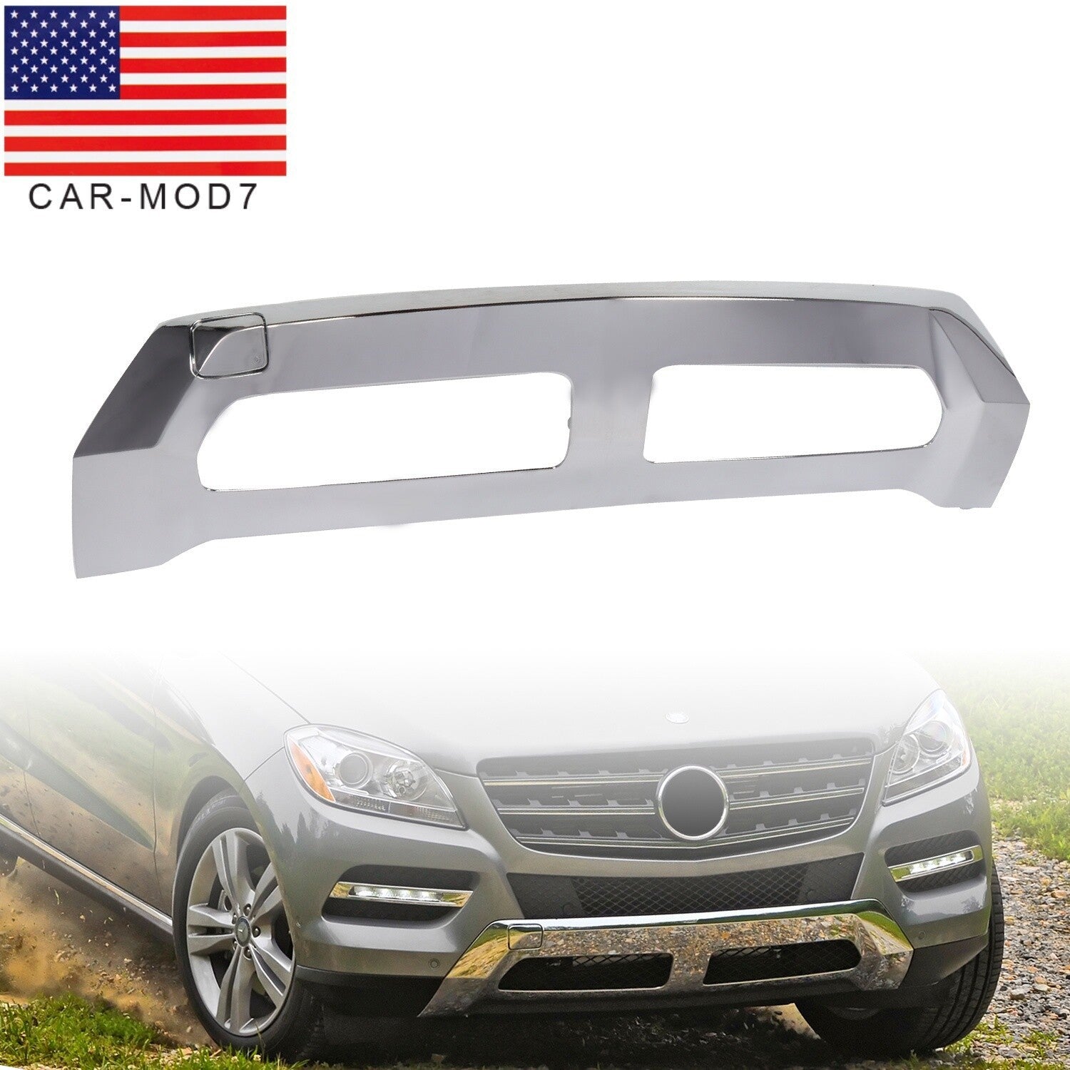 Front Chrome Bumper Trim for 2012-2015 Mercedes Benz ML350 ML250 1668858025