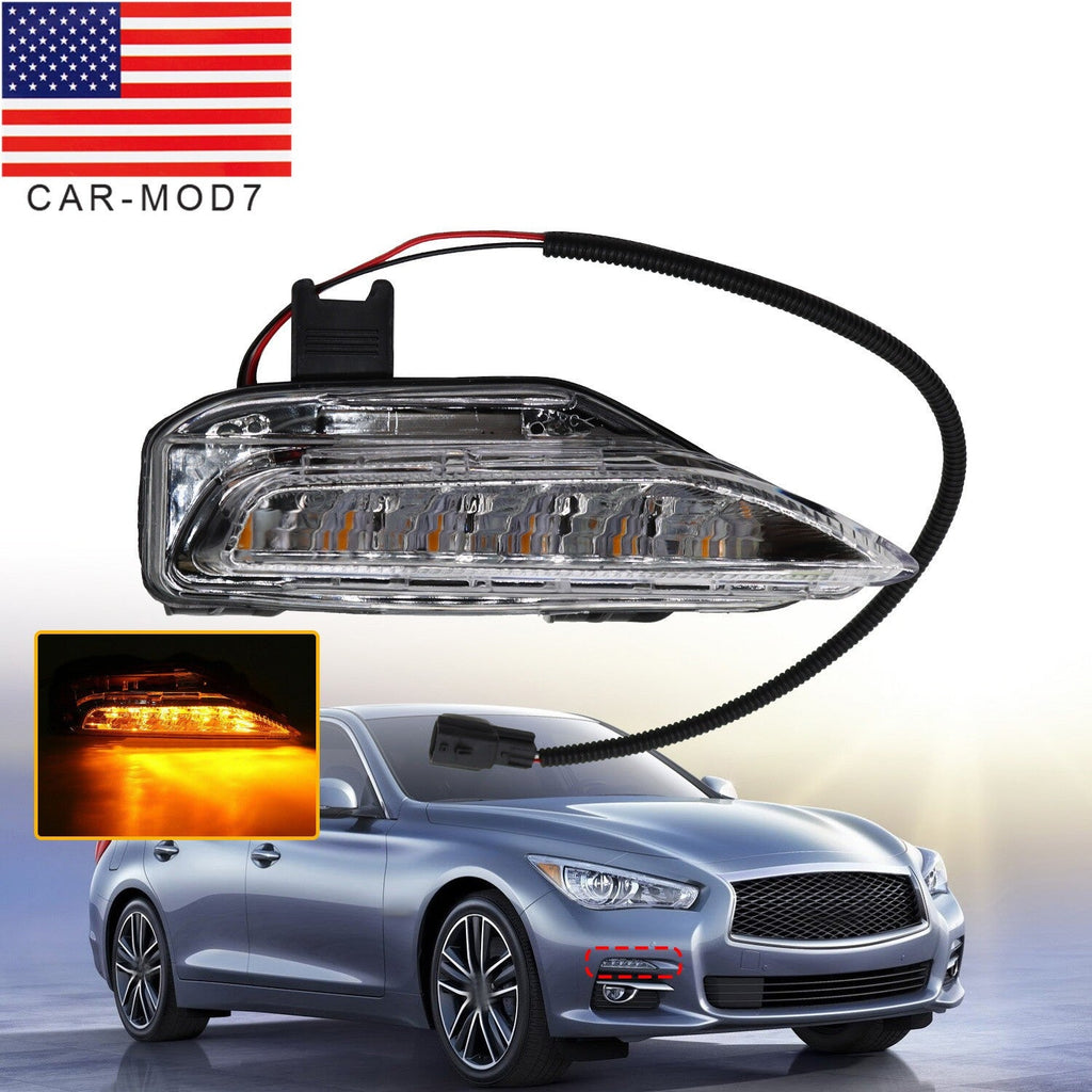 Front Right Bumper Turn Signal Fog Light for Infiniti Q50 Sport 2014-2020