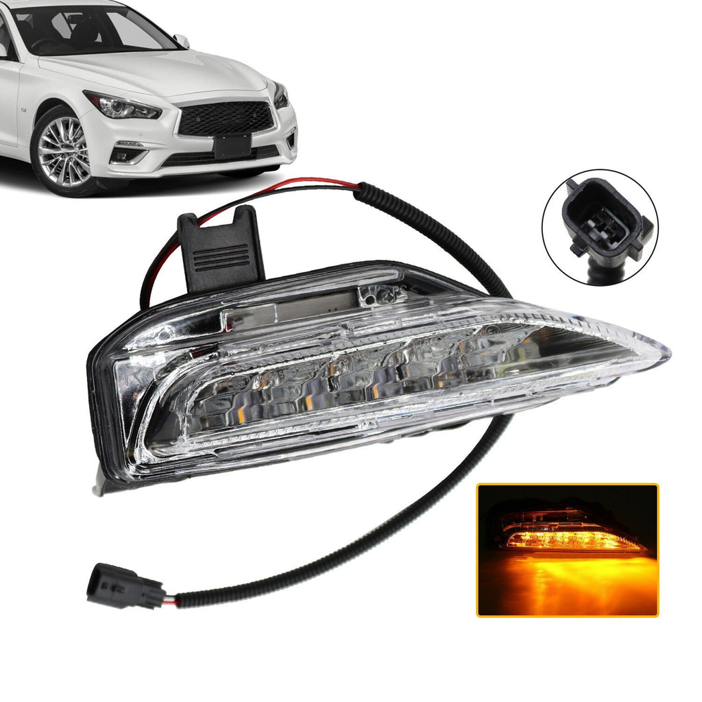 Front Right Bumper Turn Signal Fog Light for Infiniti Q50 Sport 2014-2020