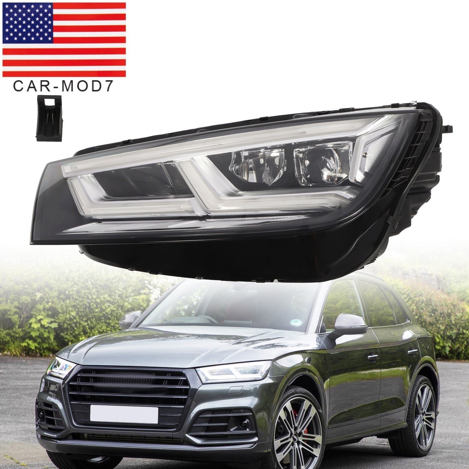 LED Headlight Assembly Left Driver Side for 2018-2020 Audi Q5 SQ5