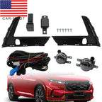 Honda CRV 2023-2024 Front Bumper LED Fog Lights Set w/ Switch & Wiring Harness
