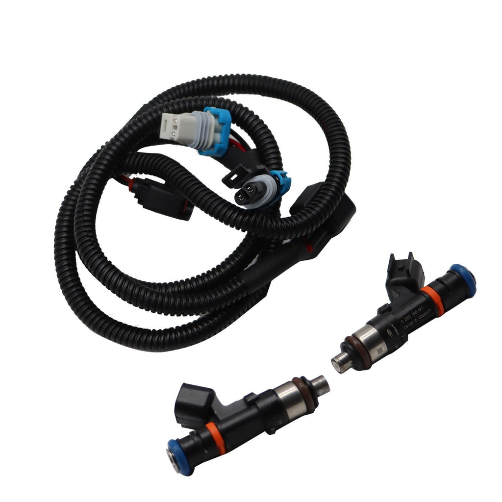 Fuel Injectors with Harness Pair for 2011-2014 Polaris Ranger XP 800 4X4 Crew