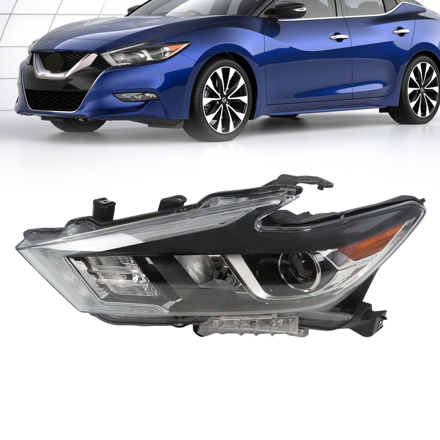 LED Headlight Driver Side Left for 2016-2018 Nissan Maxima SR Platinum