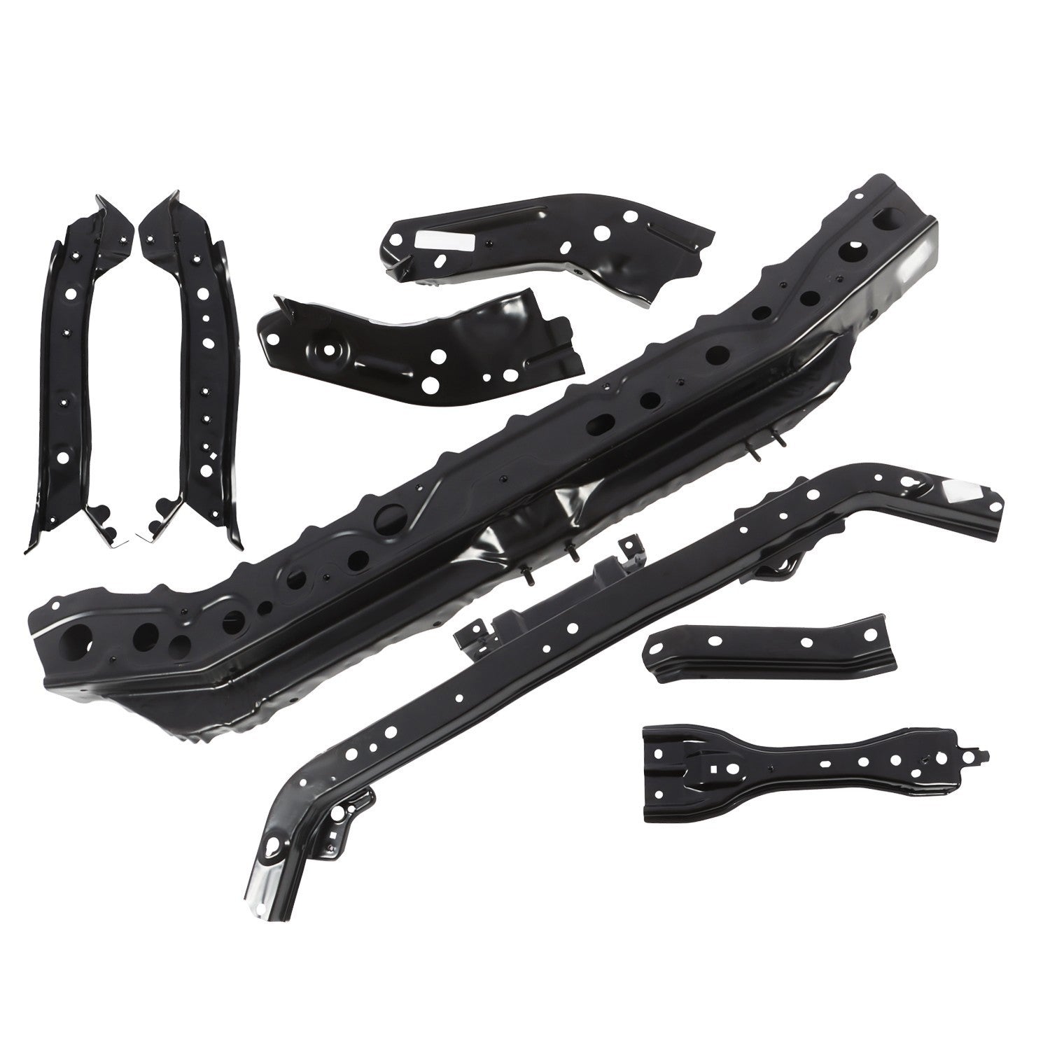 Front Radiator Support Brackets Kit for 2013-2019 Nissan Sentra NI1225209