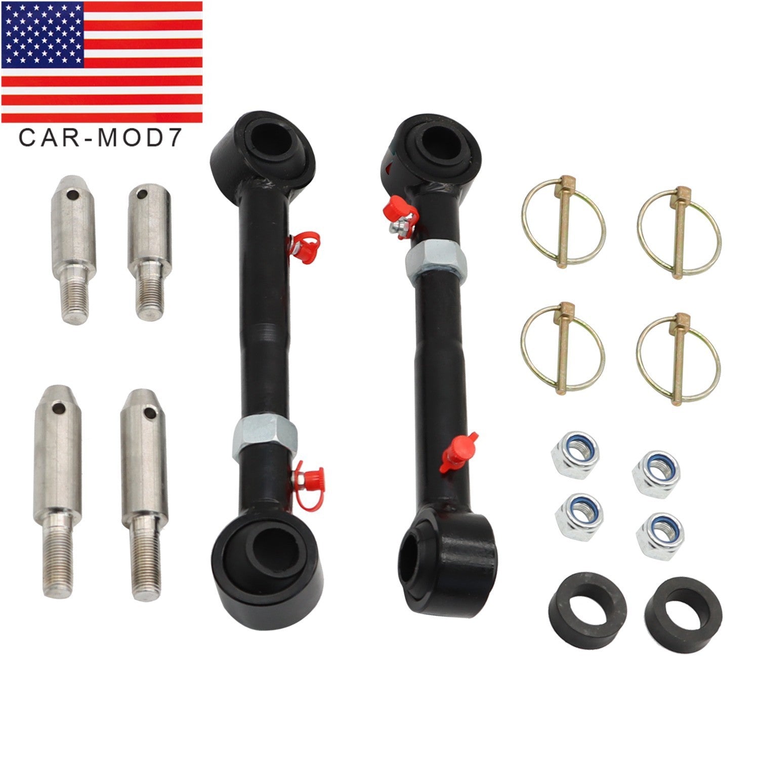 Front Sway Bar Link Disconnects for 2.5-6" Lift 2007-2018 Jeep Wrangler JK JL