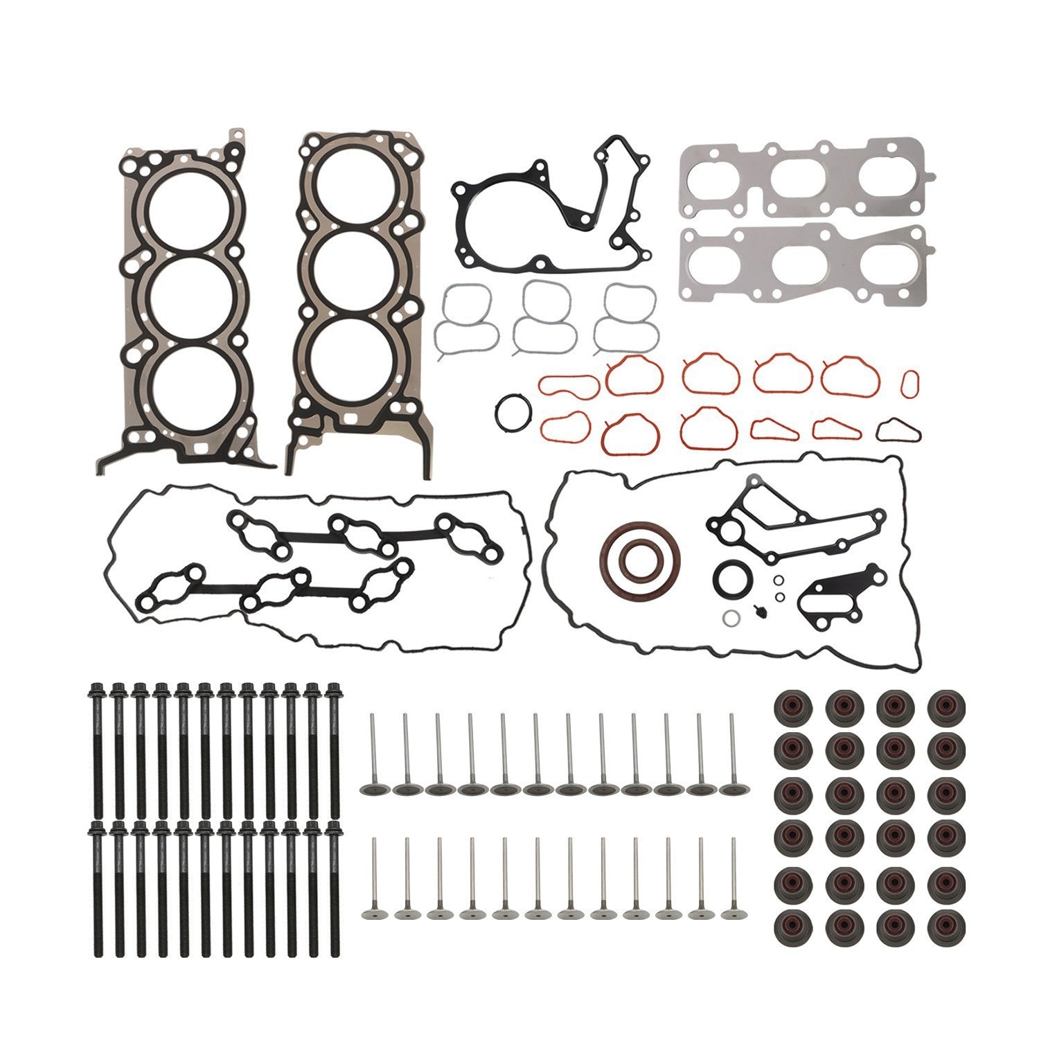 G6DH Head Gasket Kit w/ Seals & Bolts for Hyundai Kia Sorento 3.3L Engine