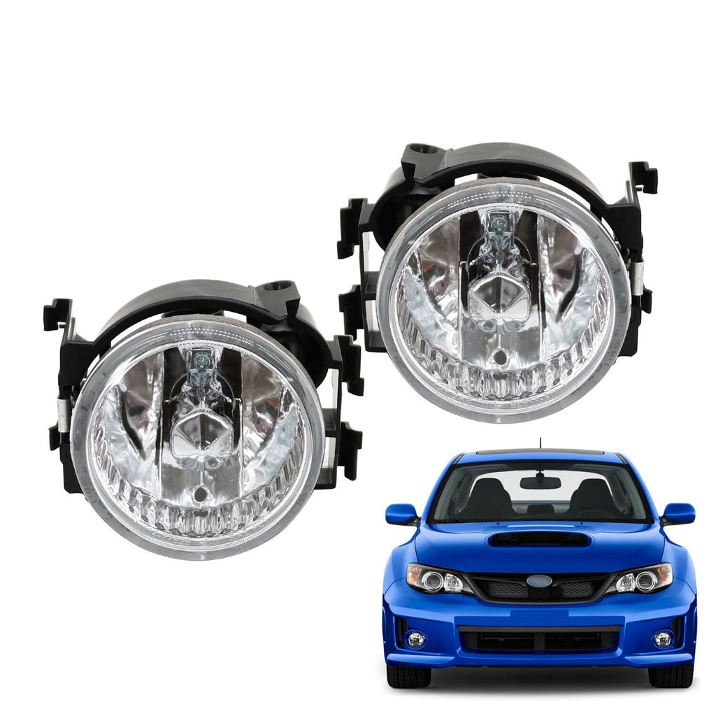 Front Fog Lights with Bulbs Pair for 2013-2014 Subaru WRX STI Impreza Legacy