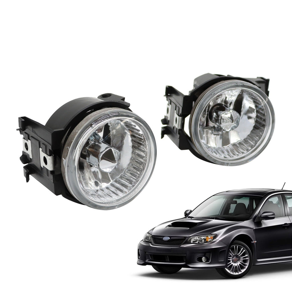 Front Fog Lights with Bulbs Pair for 2013-2014 Subaru WRX STI Impreza Legacy