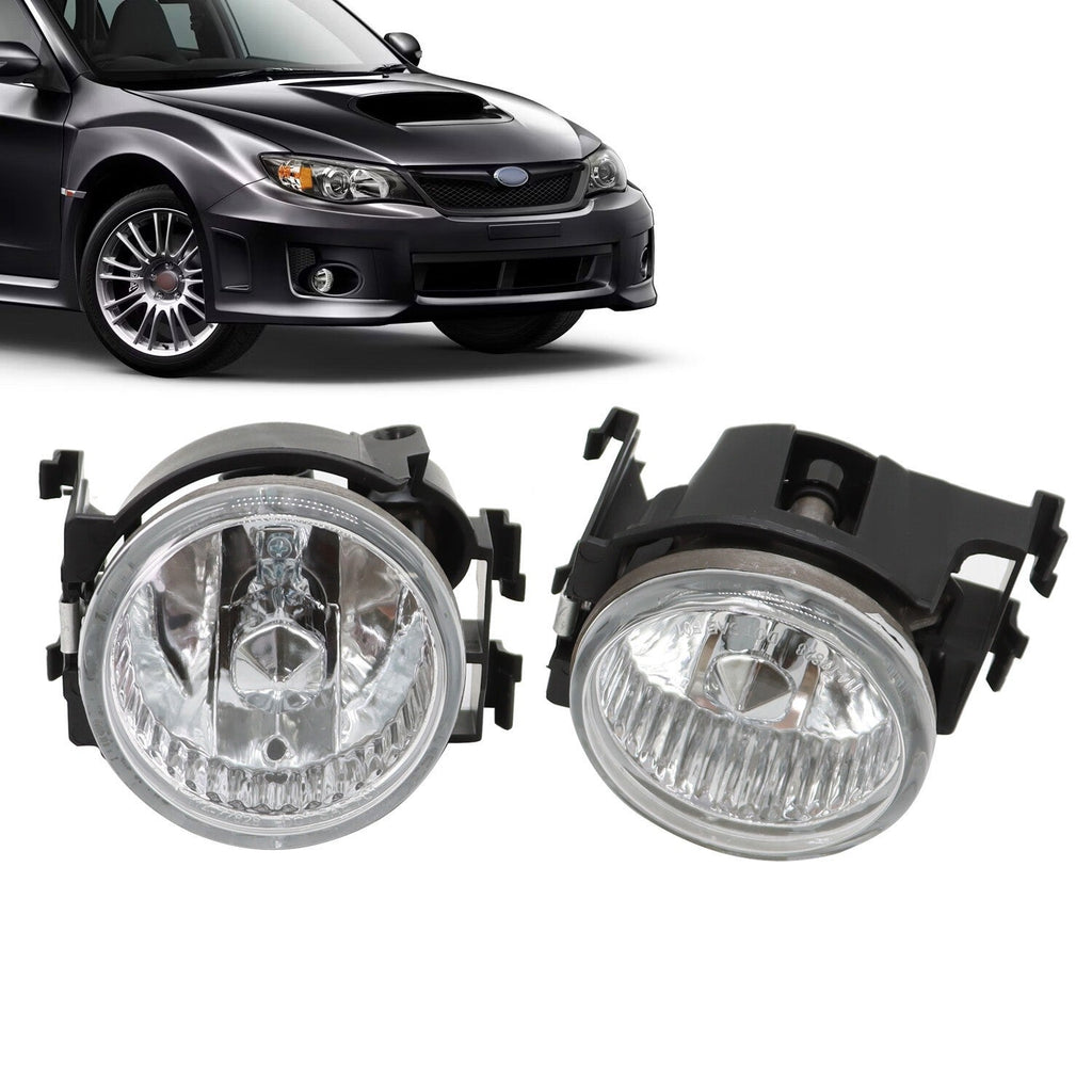 Front Fog Lights with Bulbs Pair for 2013-2014 Subaru WRX STI Impreza Legacy
