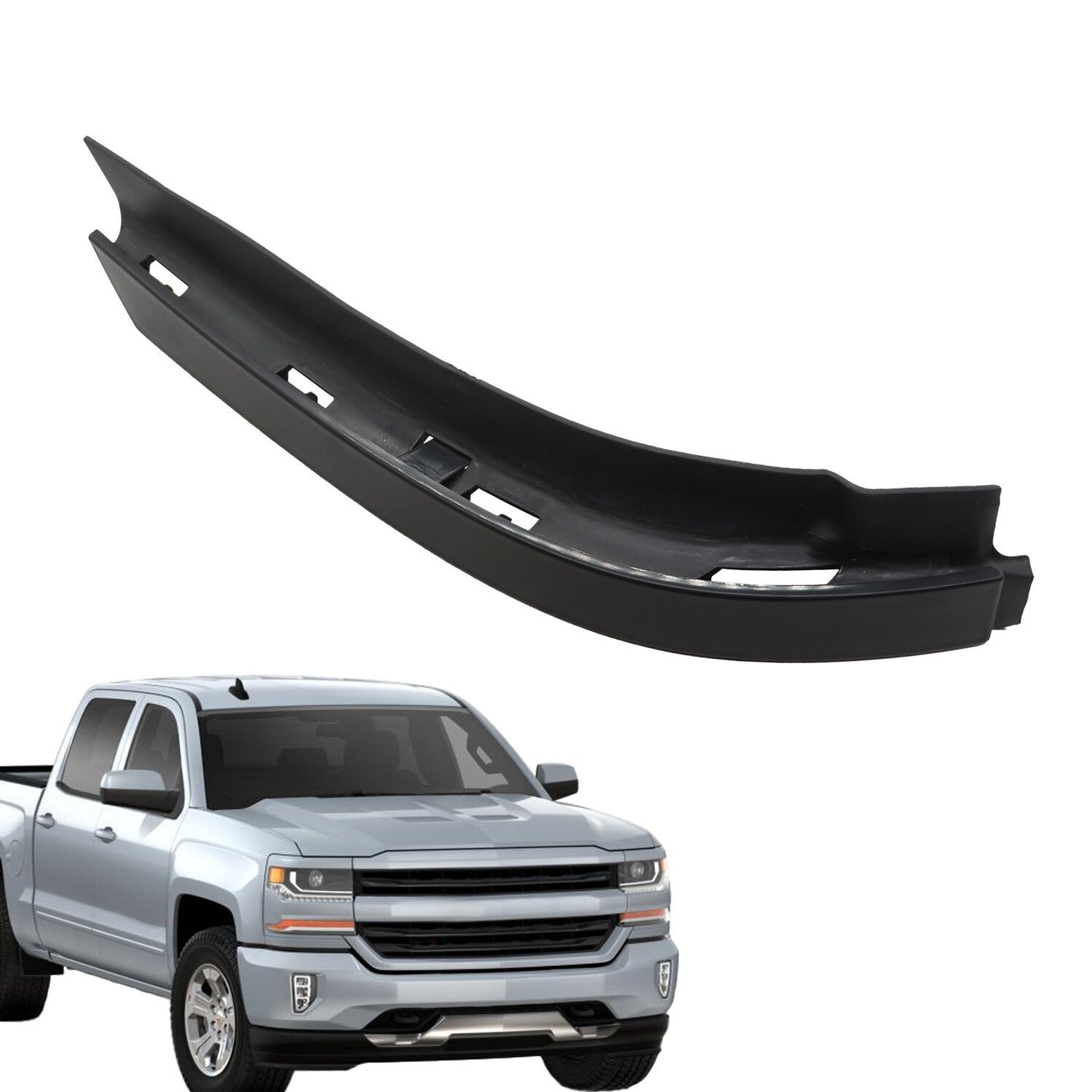 Front Right Outer Bumper Filler for 2016-2018 Chevy Silverado 1500