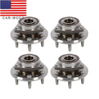 Front & Rear Wheel Bearing Hubs Set for Chevy Traverse GMC Acadia Enclave