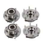Front & Rear Wheel Bearing Hubs Set for Chevy Traverse GMC Acadia Enclave