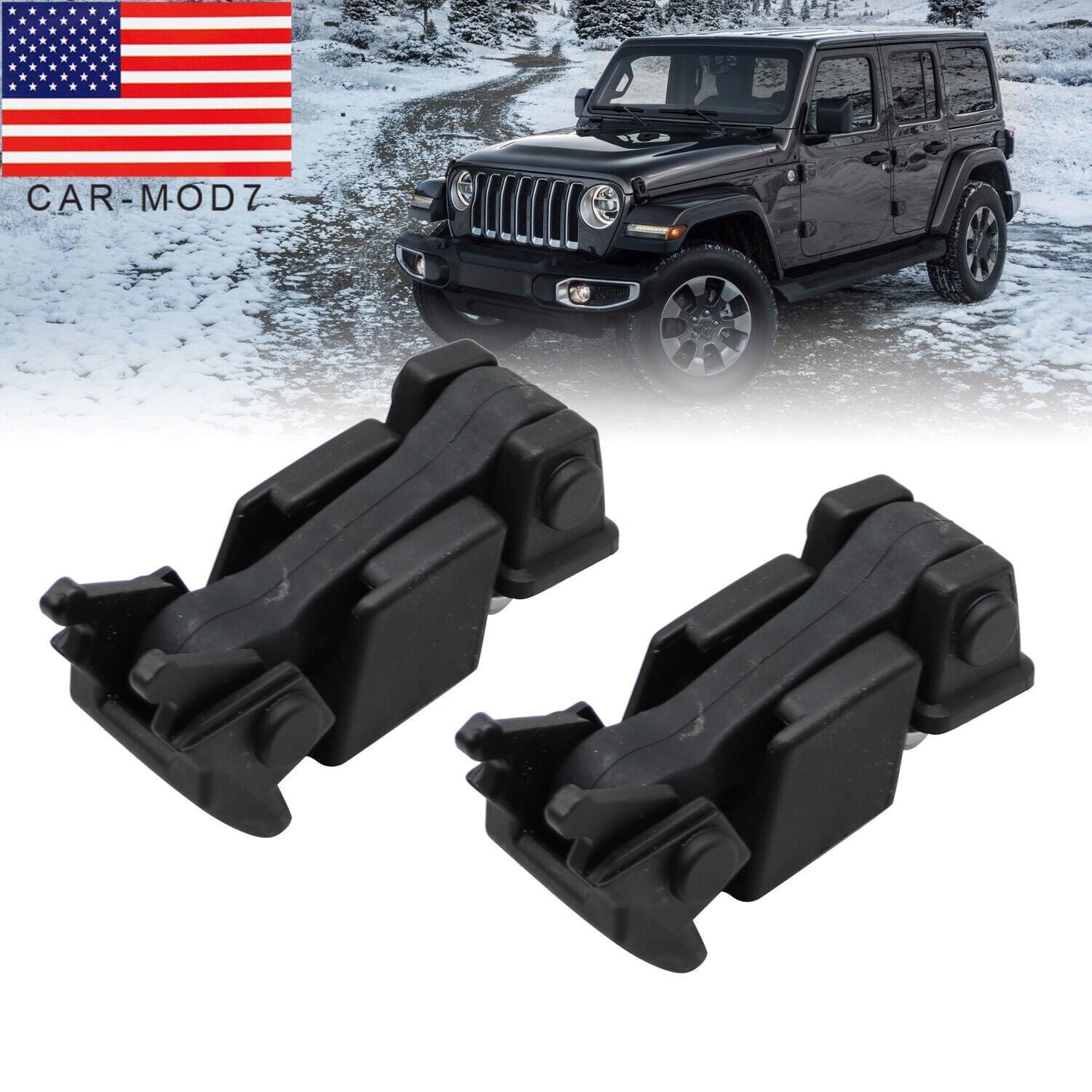 Jeep Wrangler JK Front Hood Latch Lock Catch Bracket 2009-2018 Engine Part