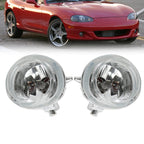 Mazda 3 5 6 MX-5 CX-7 Front Bumper Fog Lights LH RH Pair with Bulbs