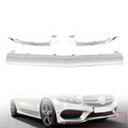 Mercedes-Benz W205 AMG Front Bumper Lower Lip Chrome Molding Trim 2015-2018