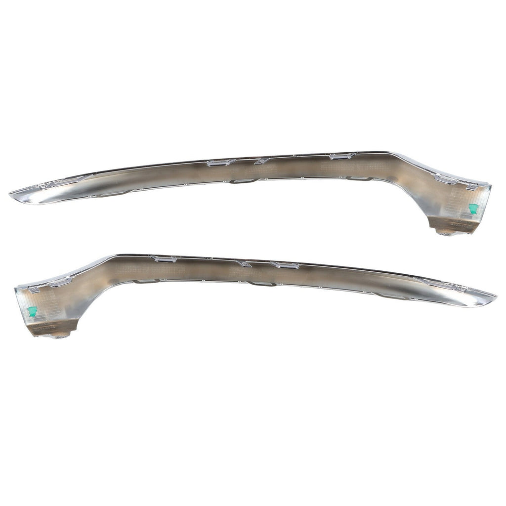 Mercedes-Benz W205 AMG Front Bumper Lower Lip Chrome Molding Trim 2015-2018