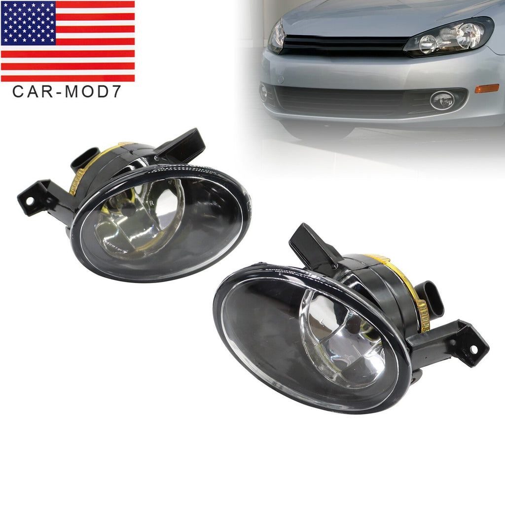 Front Bumper Fog Lights Pair for 2010-2014 VW Golf Jetta