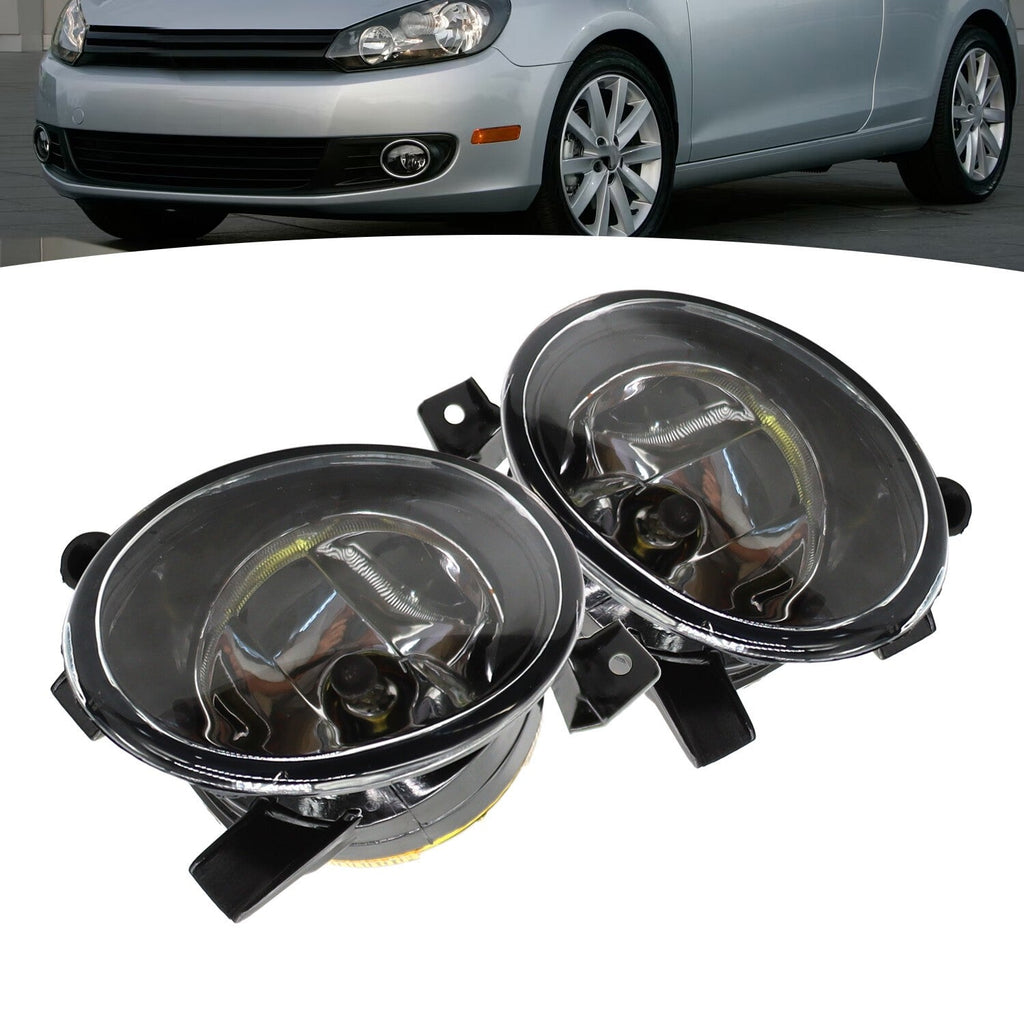 Front Bumper Fog Lights Pair for 2010-2014 VW Golf Jetta