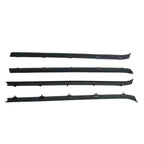 Front Door Window Run Sweep Felts Weatherstrip Seals Kit for Chevy GMC Truck