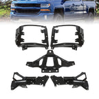 Chevrolet Silverado 1500 Front Bumper Support & Mount Bracket Set 2016-2018